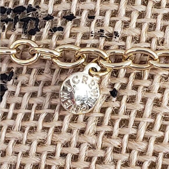 J.Crew Necklace, Gold Tone with Diamond Ball Detail - Picture 2 of 7